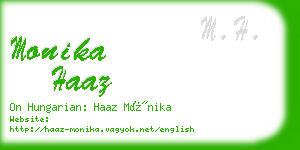 monika haaz business card